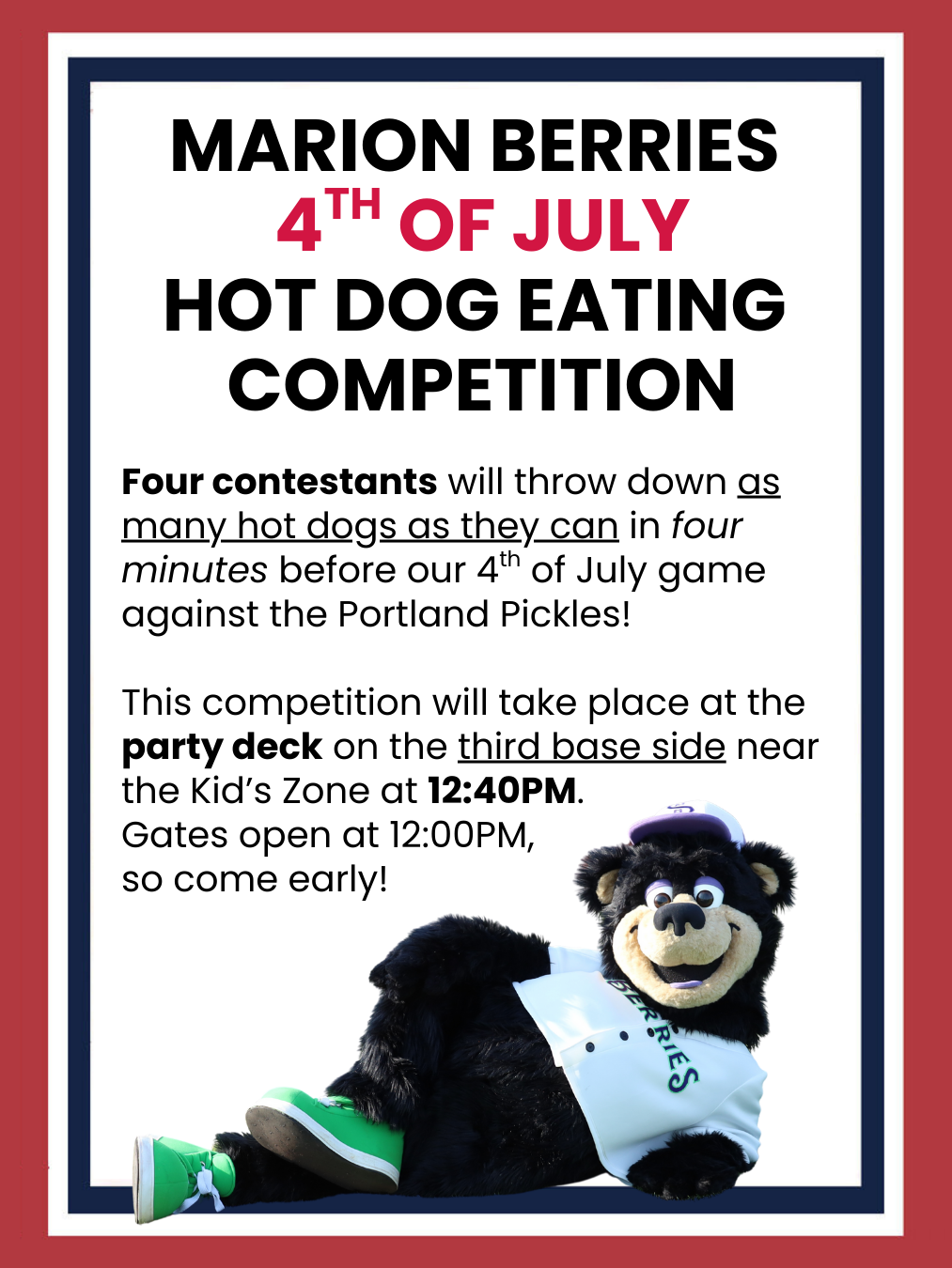 Hot Dog Eating Competition Event Details